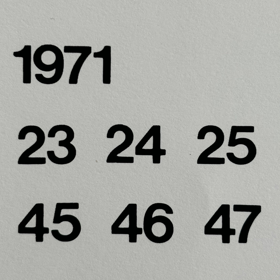 Bruno Munari - Calendario Boffi	1971