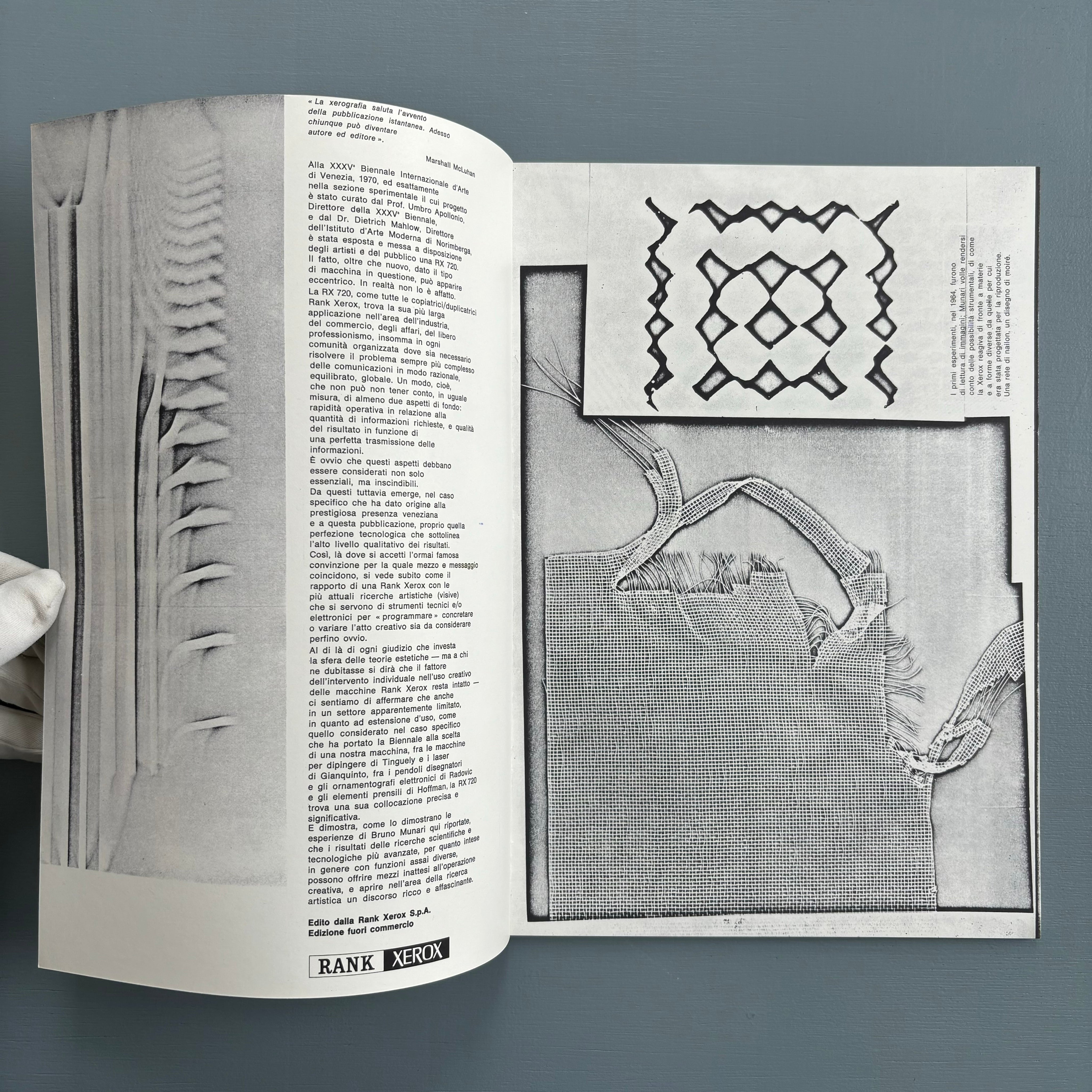 Bruno Munari - xerografia - Rank Xerox 1970 - Saint-Martin Bookshop