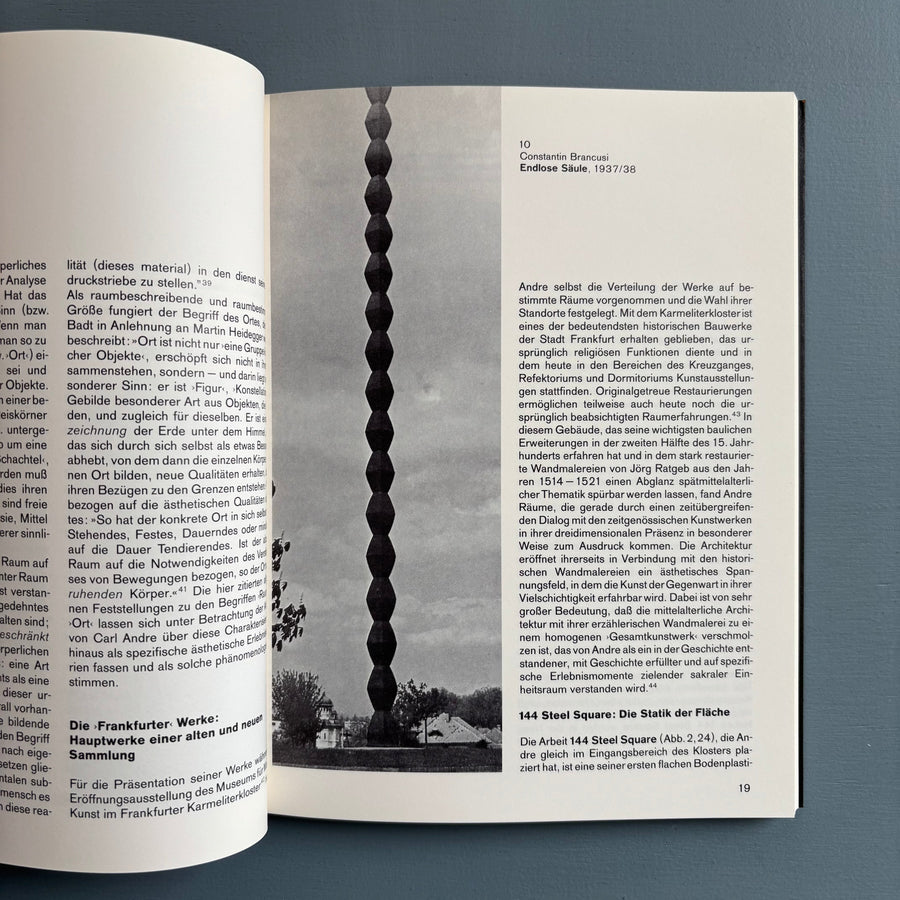 Carl Andre - Extraneous Roots - MMK 1991 - Saint-Martin Bookshop