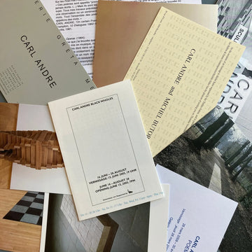 Carl Andre ephemera's - Europa 2000's - Saint-Martin Bookshop