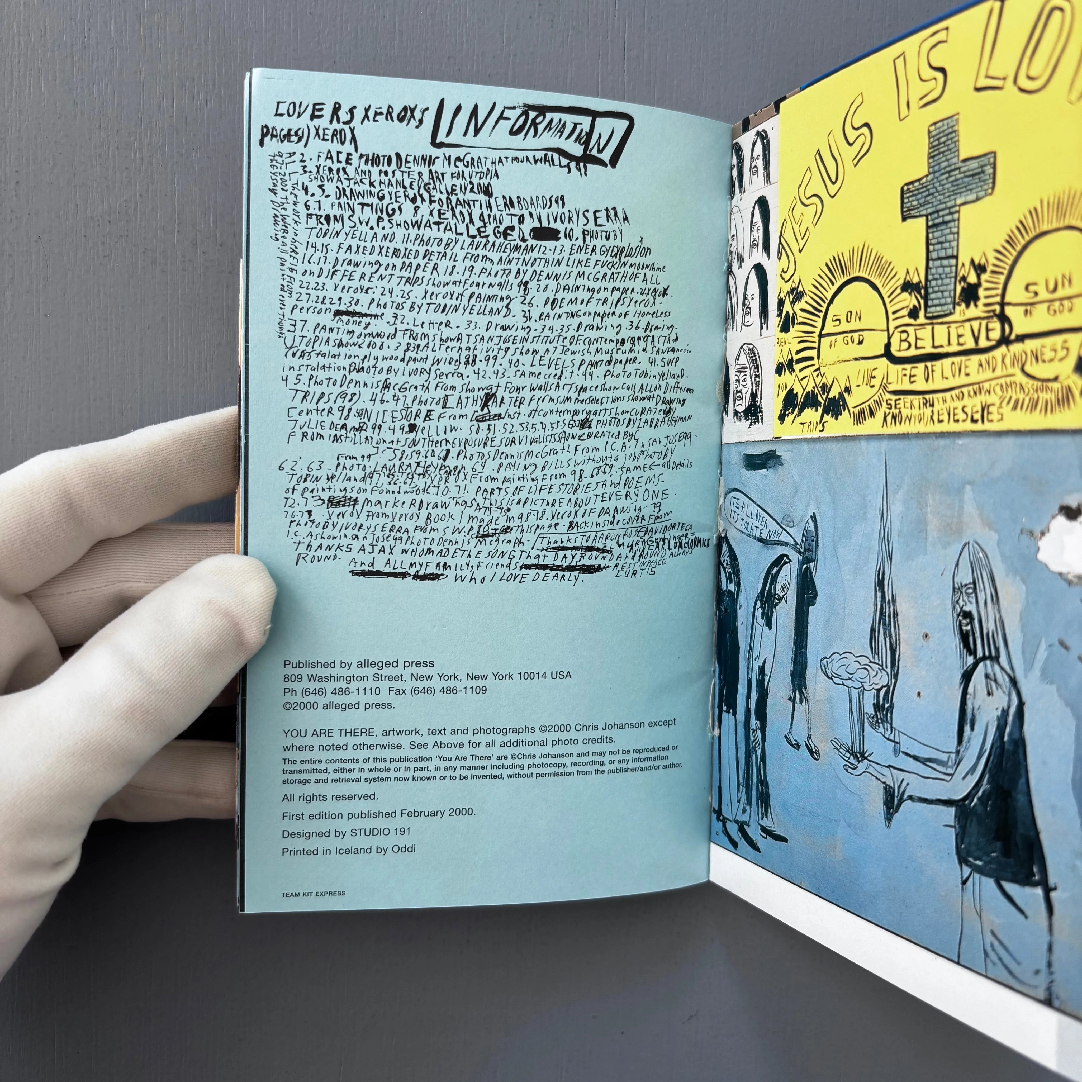 Chris Johanson (signed) - You are there - Alleged Press 2000