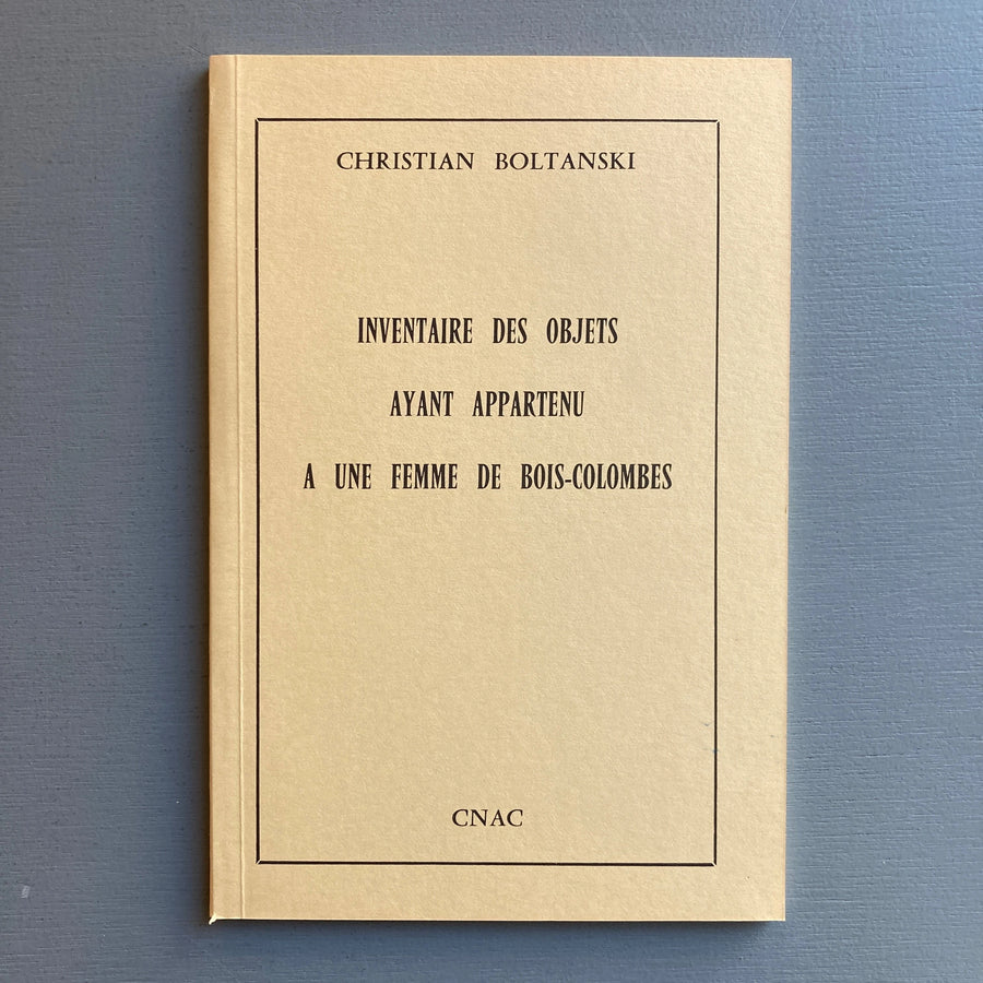 Christian Boltanski - Reconstitution - Whitechapel, Van Abbemuseum, Musée de Grenoble 1990