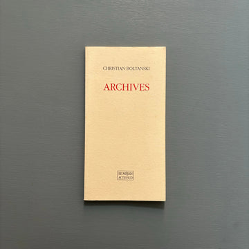 Christian Boltanski - Archives - Le Méjan Actes Sud 1989 - Saint-Martin Bookshop