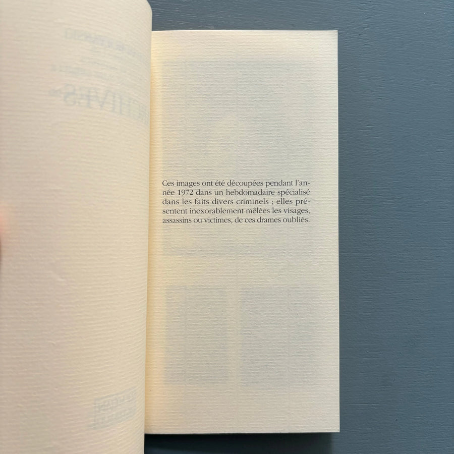 Christian Boltanski - Archives - Le Méjan Actes Sud 1989 - Saint-Martin Bookshop