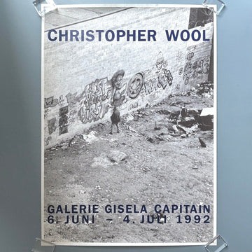 Christopher Wool - Exhibition poster - Galeria Gisela Capitain 1992 - Saint-Martin Bookshop