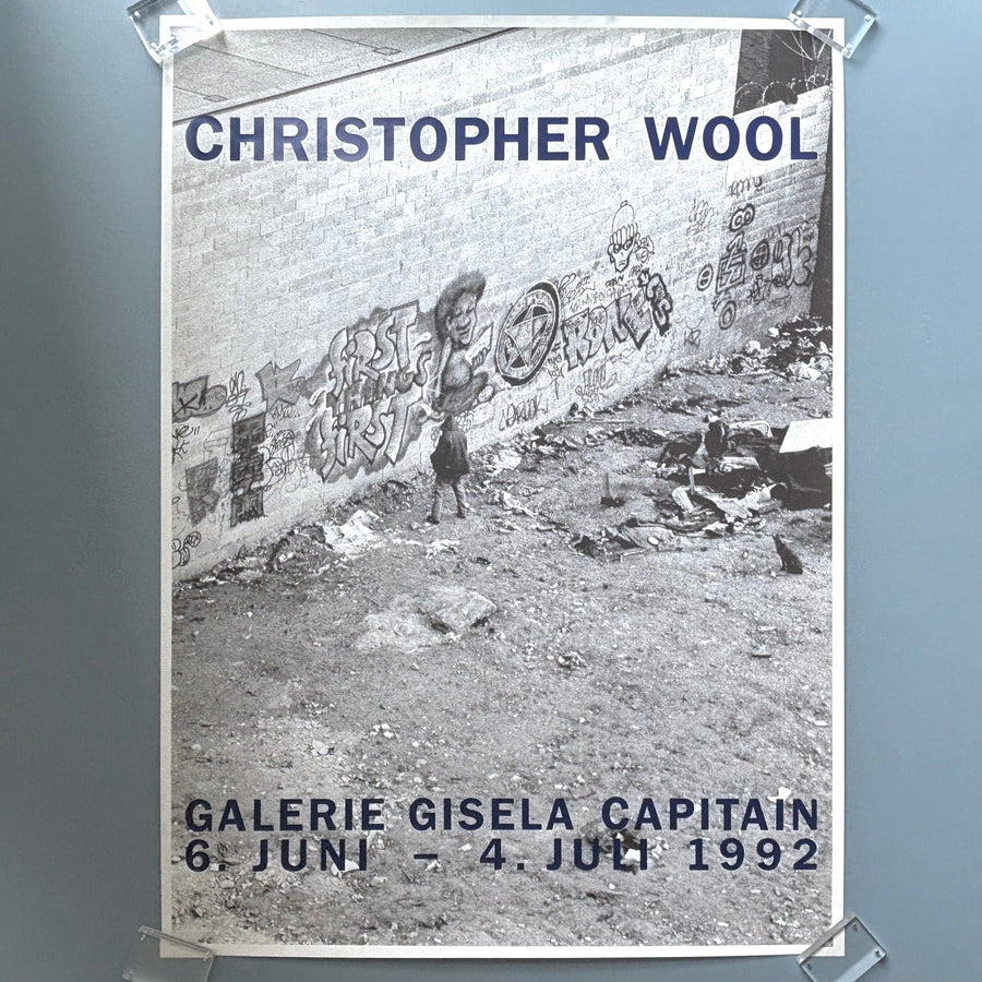 Christopher Wool - Exhibition poster - Galeria Gisela Capitain 1992 - Saint-Martin Bookshop