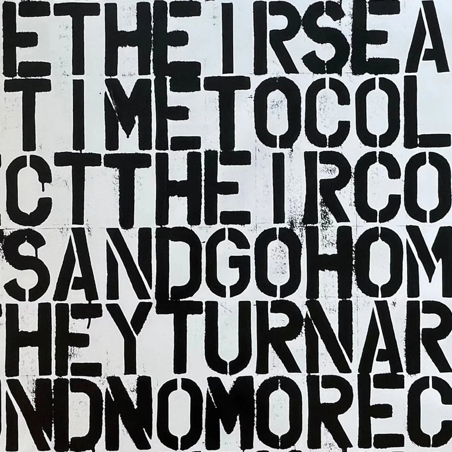 Christopher Wool & Félix González-Torres poster  - The show is over - Printed Matter 1993 - Saint-Martin Bookshop