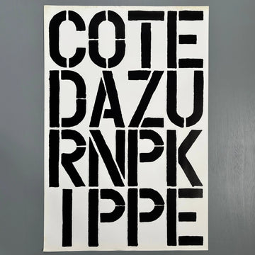 Christopher Wool & Martin Kippenberger poster - Cote d'azur - Villa Arson 1990 - Saint-Martin Bookshop