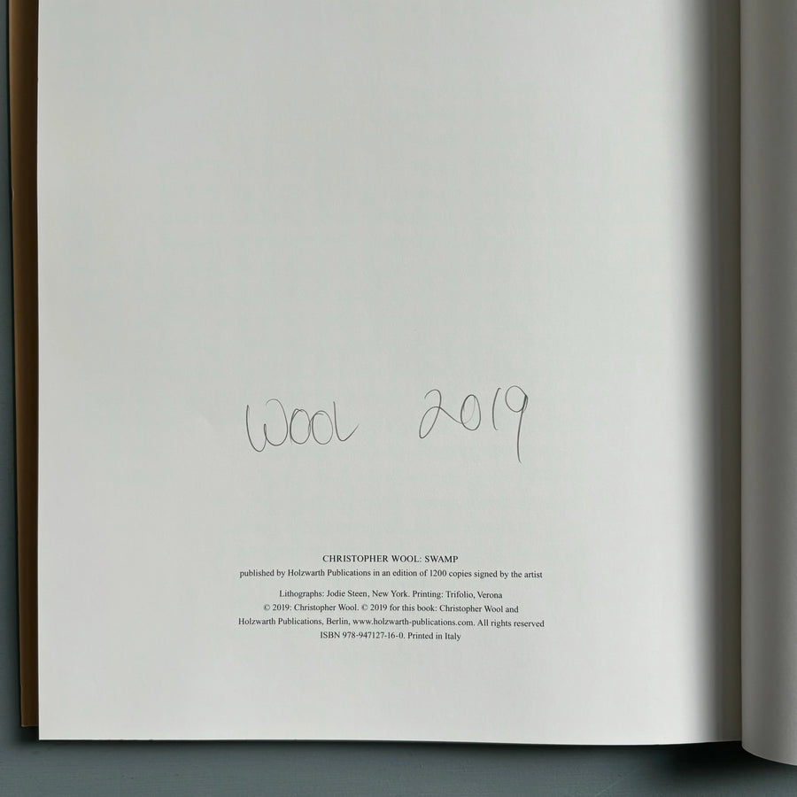 Christopher Wool (signed) - Swamp - Holzwarth 2019 - Saint-Martin Bookshop