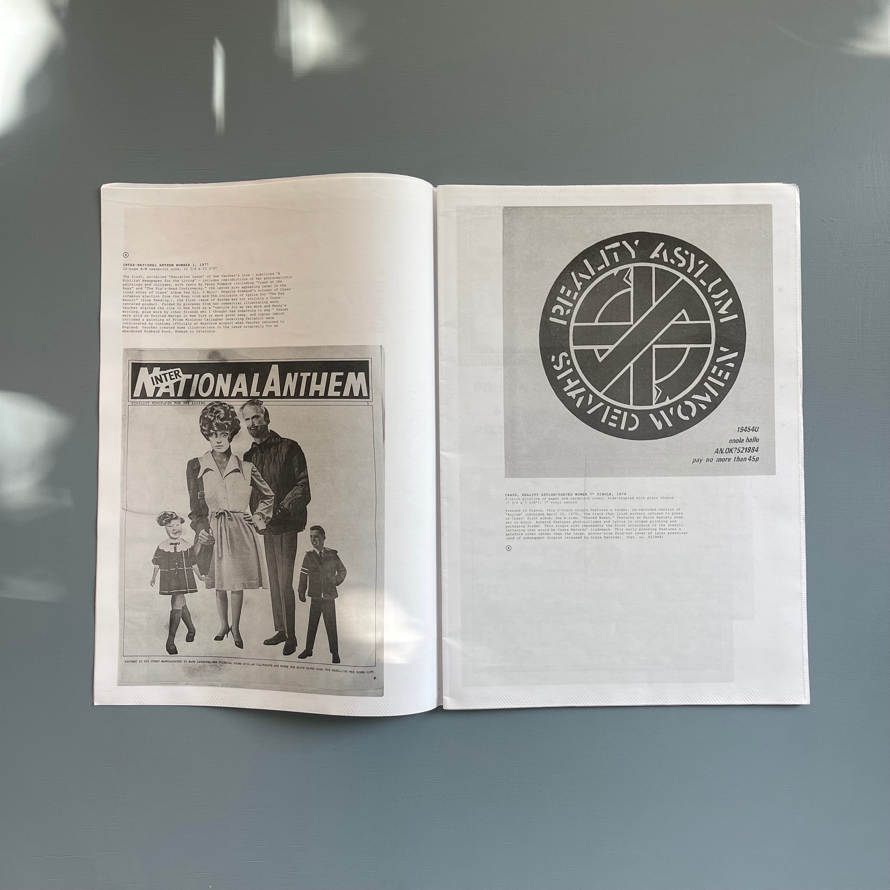 Crass 1977-1984 - PPP Editions 2011 - Saint-Martin Bookshop