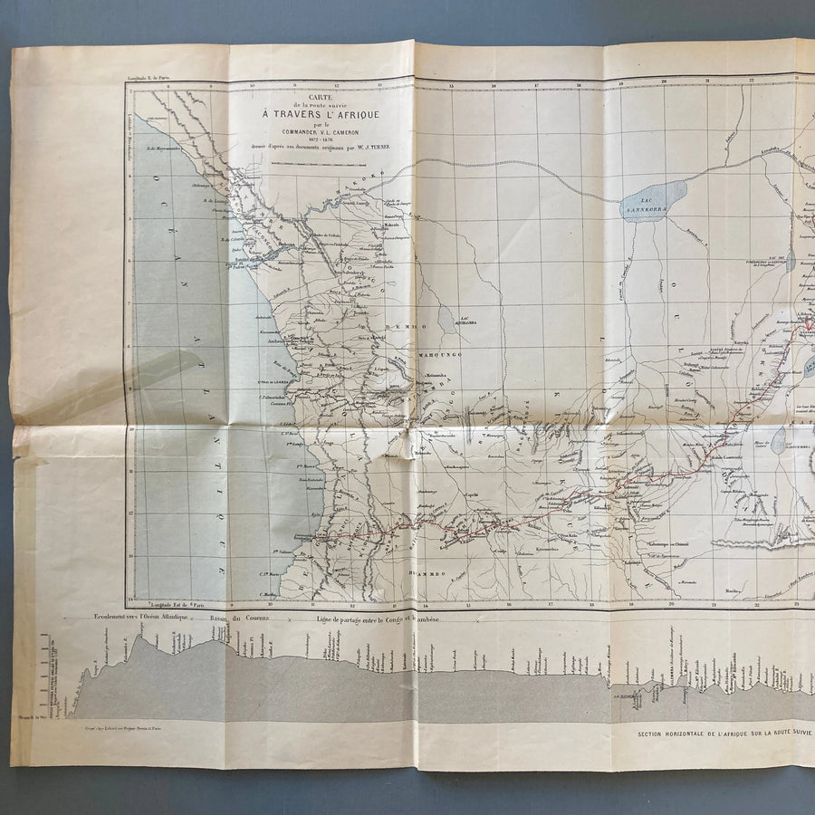 Ct V.L. Cameron - A travers l'Afrique - Hachette 1881 Saint-Martin Bookshop