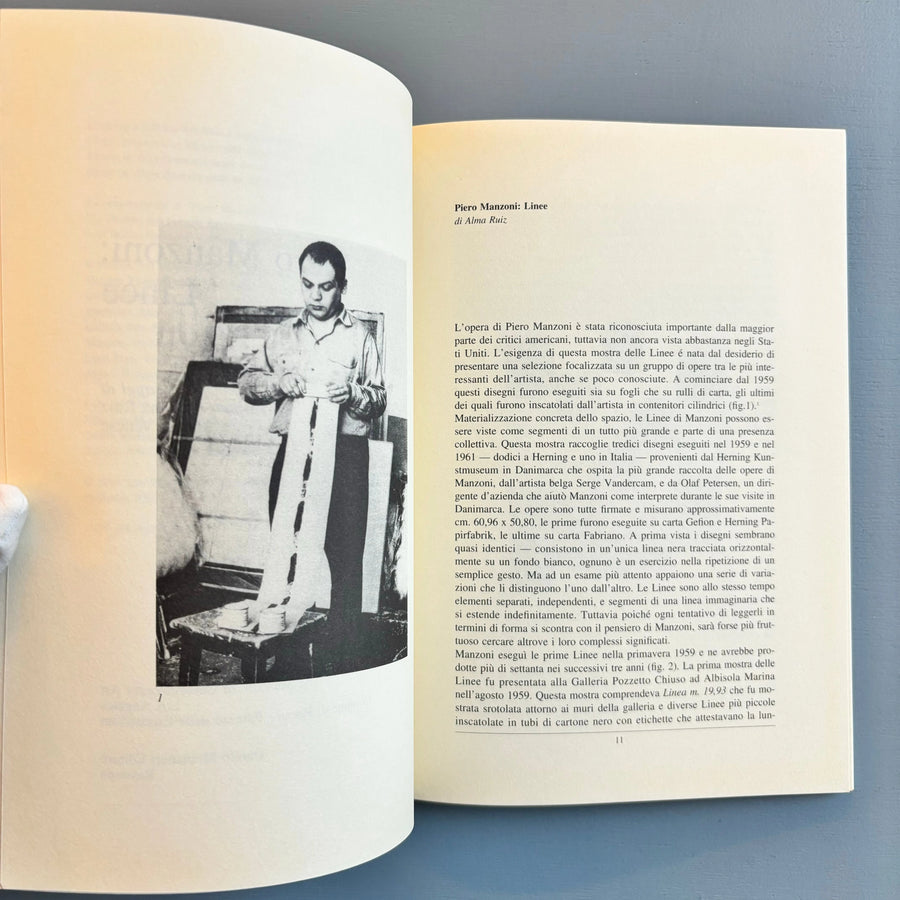 Piero Manzoni - Linee - Danilo Montanari 1995 - Saint-Martin Bookshop