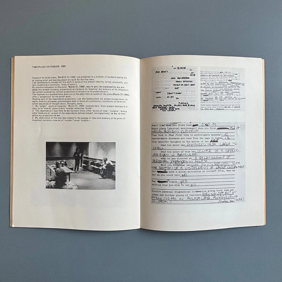 Dan Graham - aka 1966 Schema (March 1966) - Dan Graham/Lisson/Koenig 1972 - Saint-Martin Bookshop
