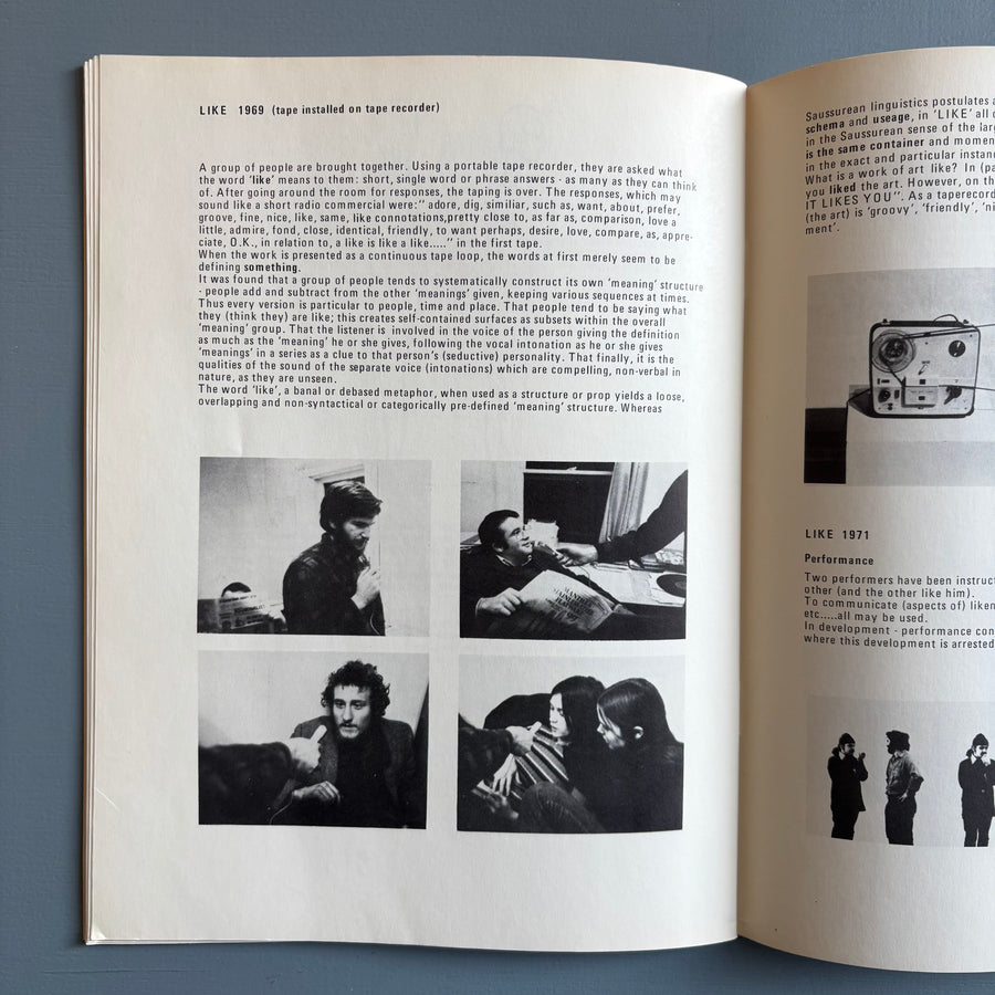 Dan Graham - aka 1966 Schema (March 1966) - Dan Graham/Lisson/Koenig 1972 - Saint-Martin Bookshop