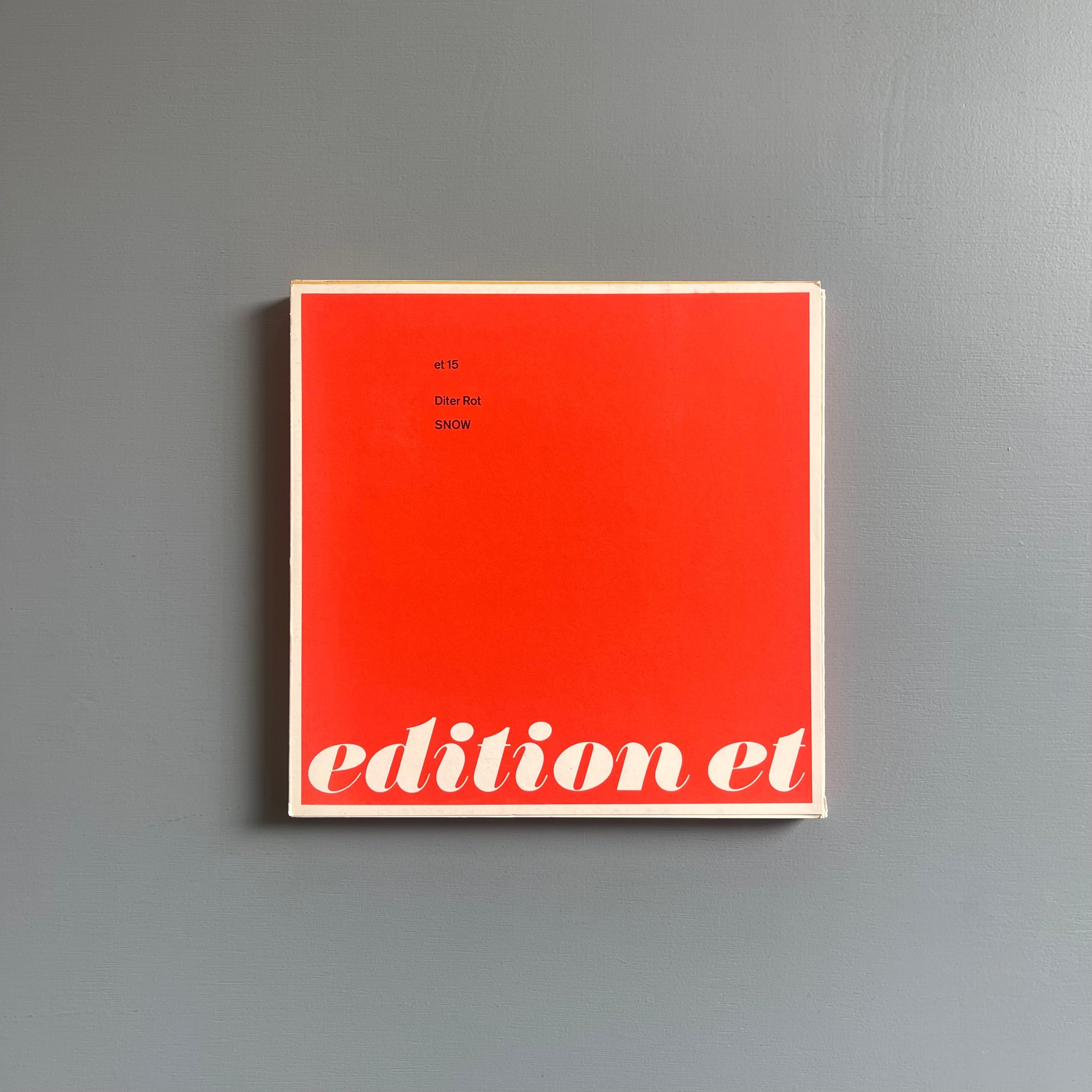Dieter Rot - Snow - Edition ET 1966 - Saint-Martin Bookshop