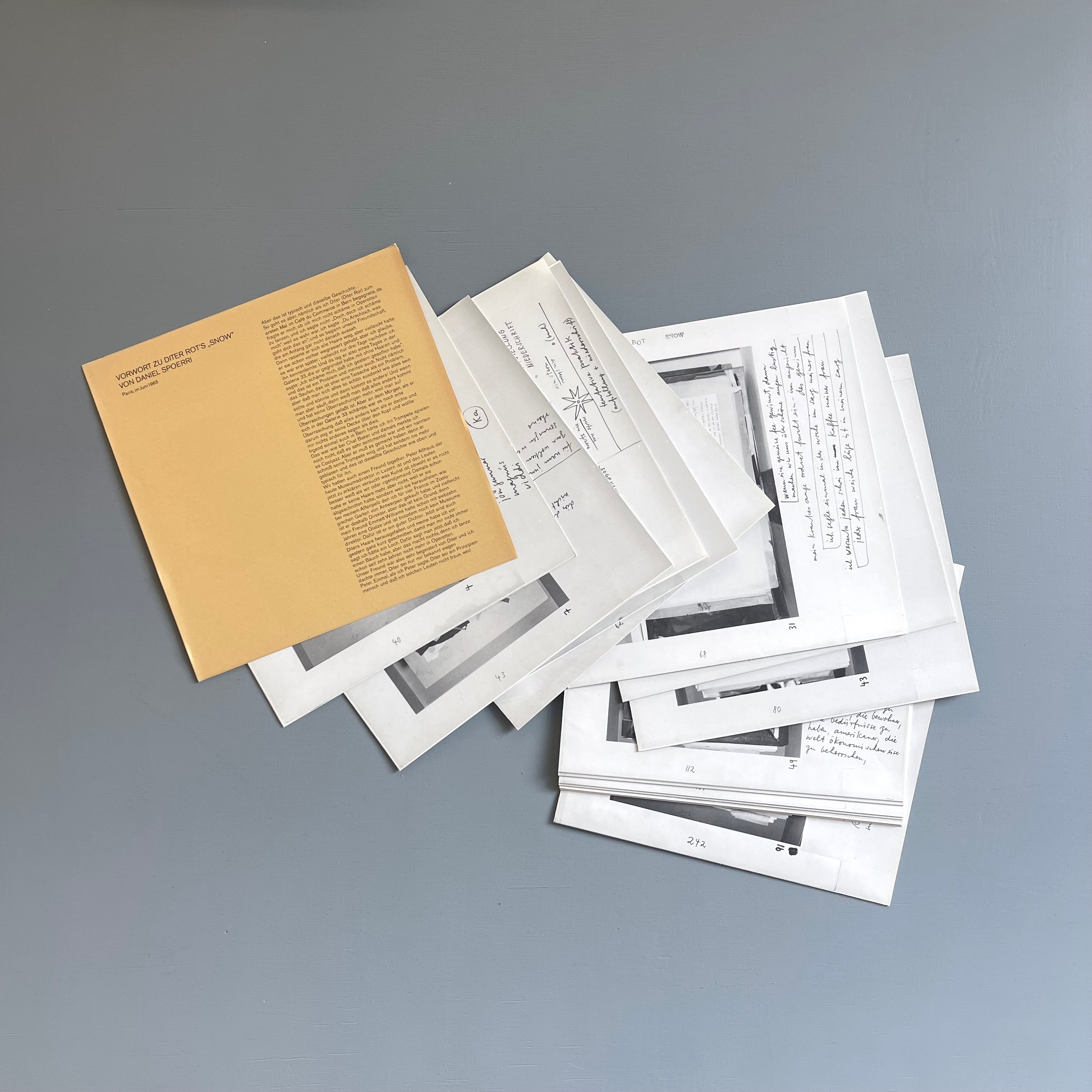 Dieter Rot - Snow - Edition ET 1966 - Saint-Martin Bookshop