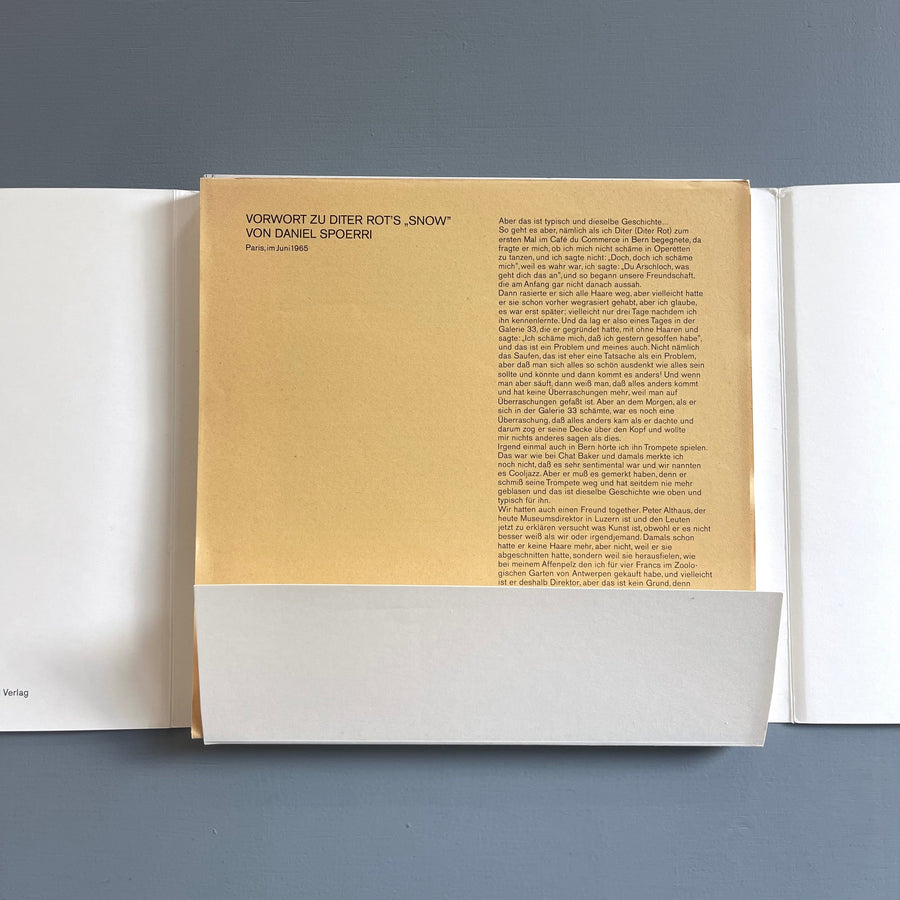 Dieter Rot - Snow - Edition ET 1966