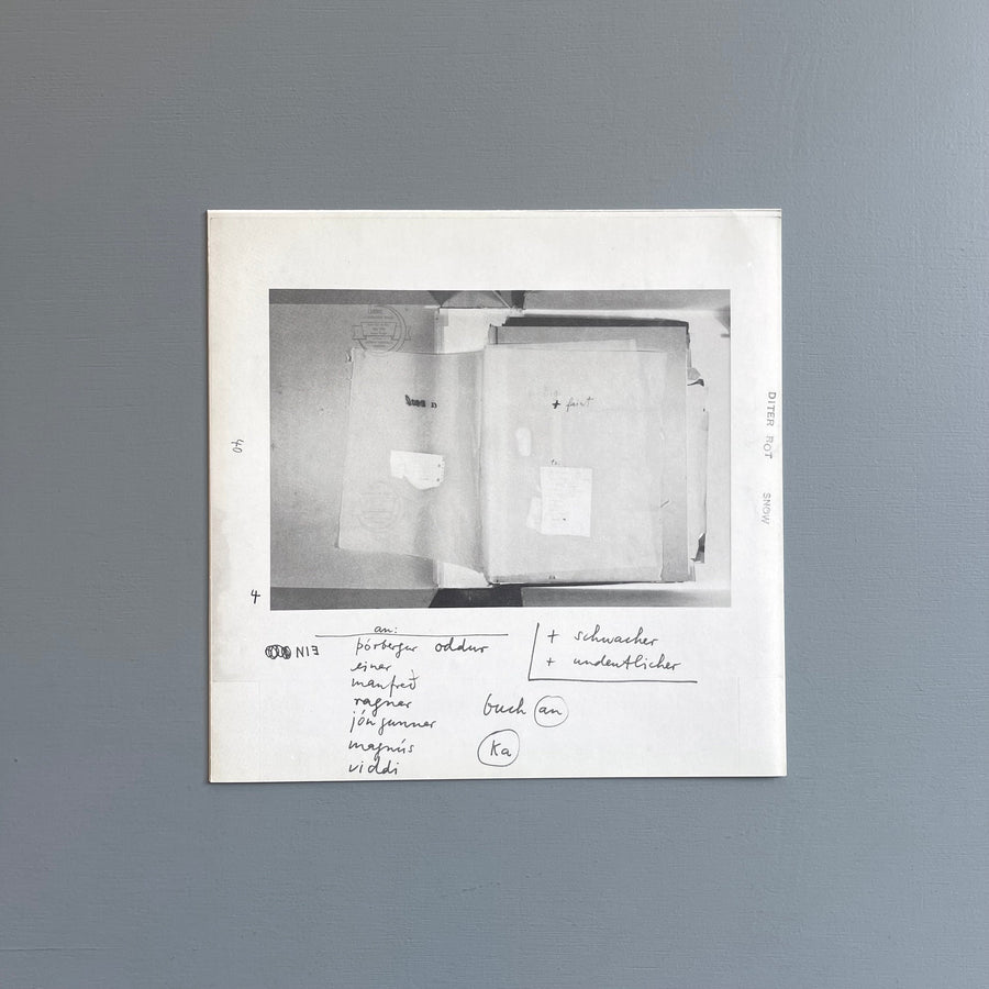 Dieter Rot - Snow - Edition ET 1966