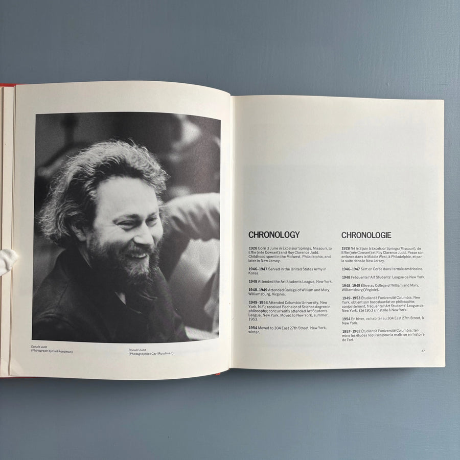 Donald Judd - Catalogue Raisonné of Paintings, Objects, and Wood-Blocks 1960 - 1974 - The National Gallery of Canada 1975 - Saint-Martin Bookshop