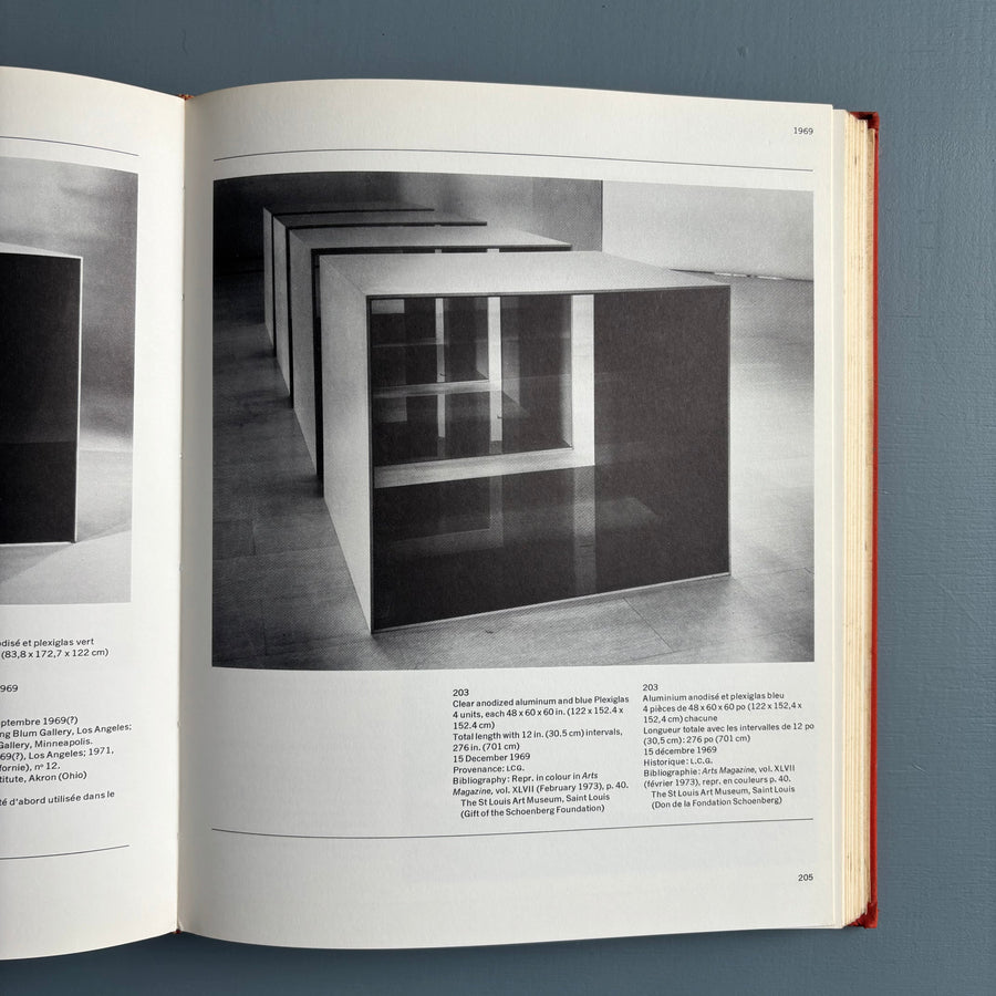 Donald Judd - Catalogue Raisonné of Paintings, Objects, and Wood-Blocks 1960 - 1974 - The National Gallery of Canada 1975
