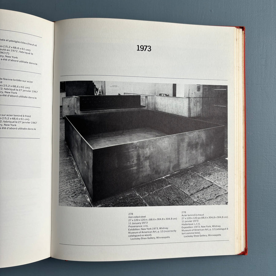 Donald Judd - Catalogue Raisonné of Paintings, Objects, and Wood-Blocks 1960 - 1974 - The National Gallery of Canada 1975