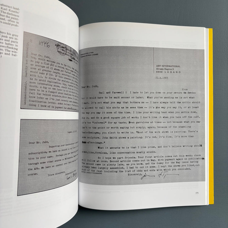 Donald Judd - Complete Writings 1959-1975 - Judd Foundation 2015