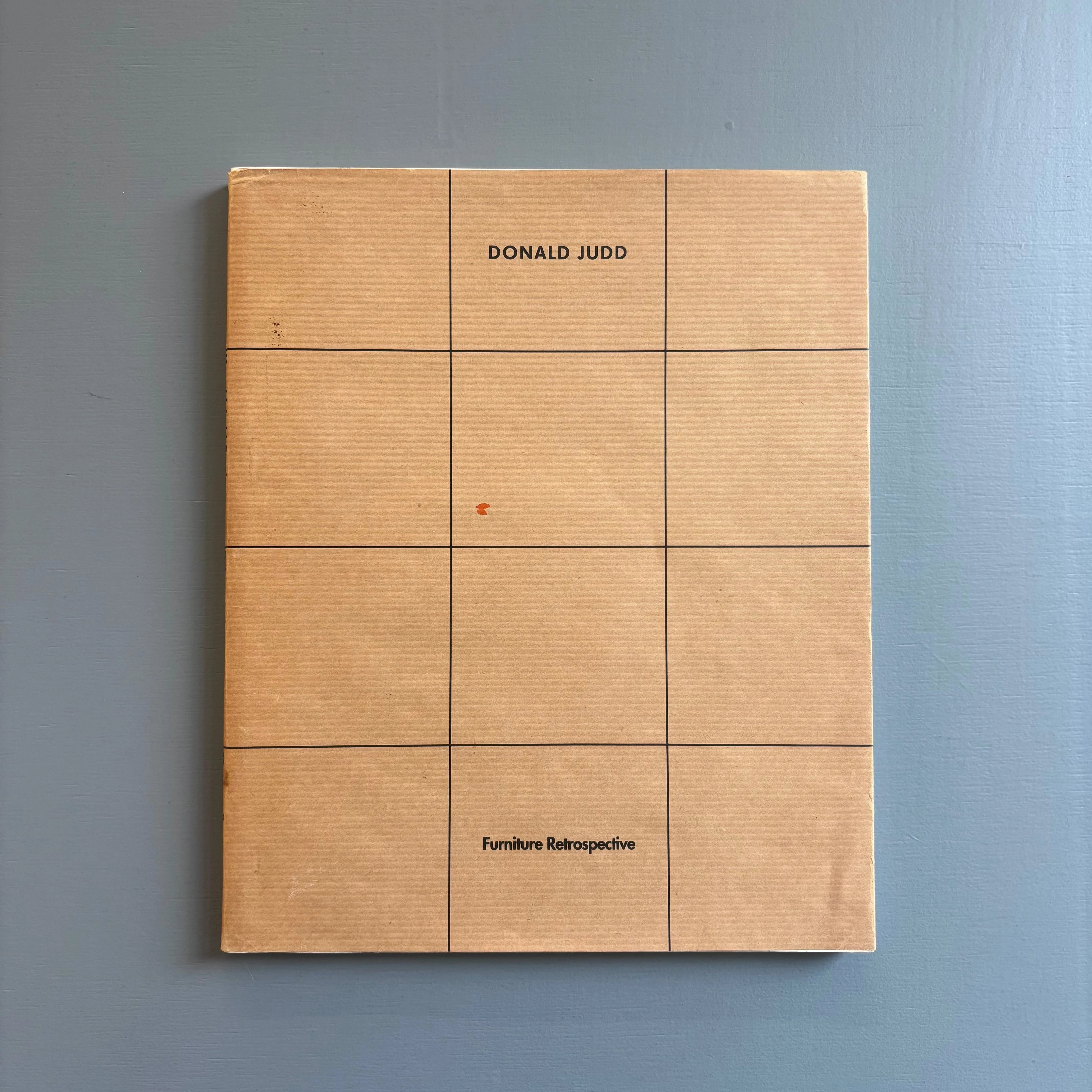 Donald Judd - Furniture Retrospective - Boymans-Van Beuningen