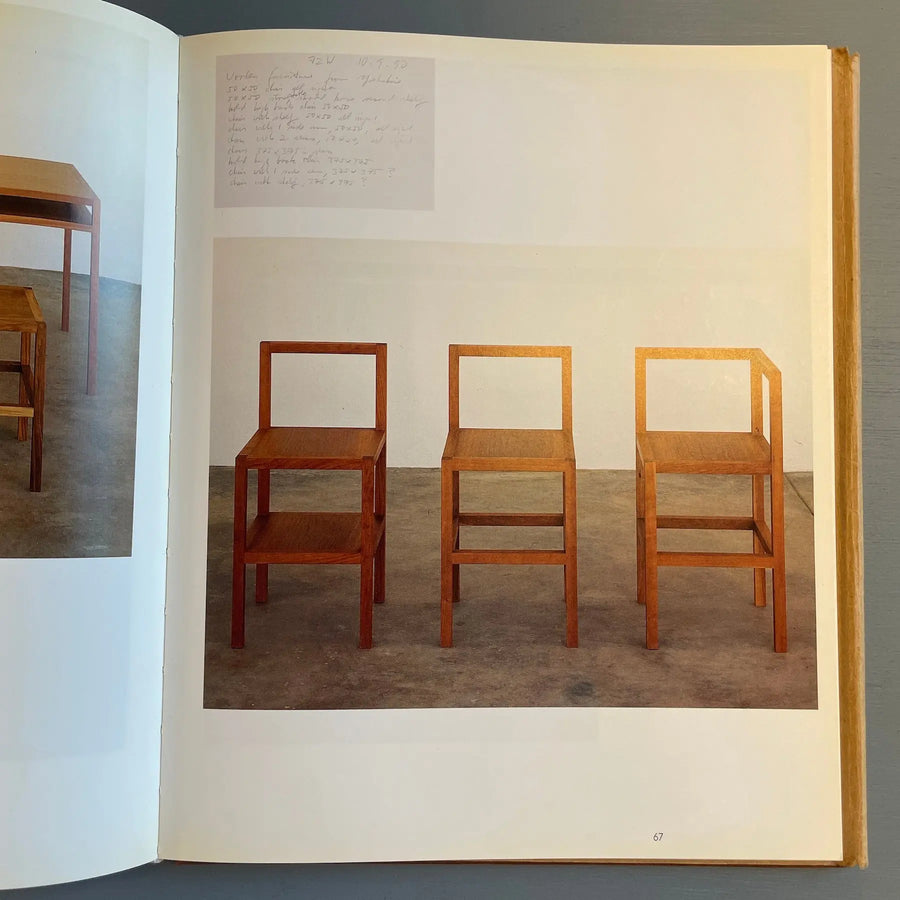 Donald Judd Furniture - Retrospective - Boymans-Van Beuningen Museum 1993 - Saint-Martin Bookshop