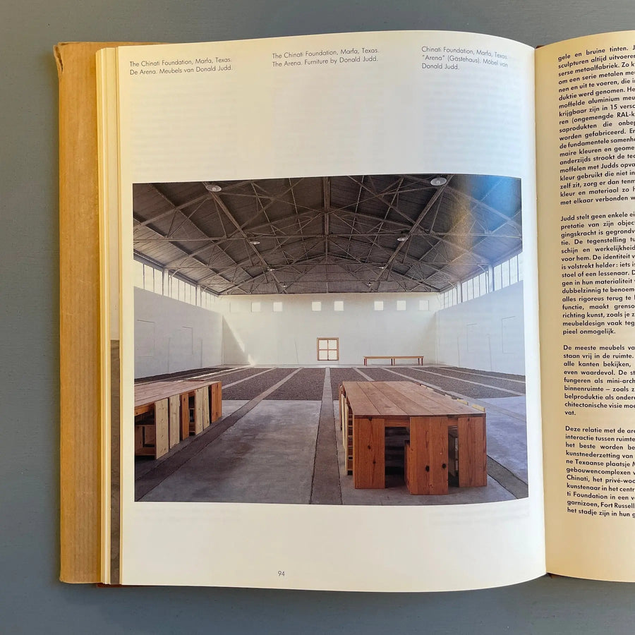 Donald Judd Furniture - Retrospective - Boymans-Van Beuningen Museum 1993 - Saint-Martin Bookshop