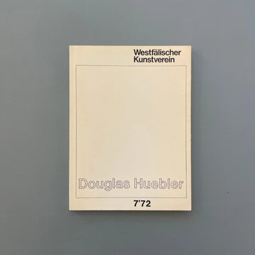 Douglas Huebler Nr. 7/ 72 - Westfälischer Kunstverein 1972 - Saint-Martin Bookshop