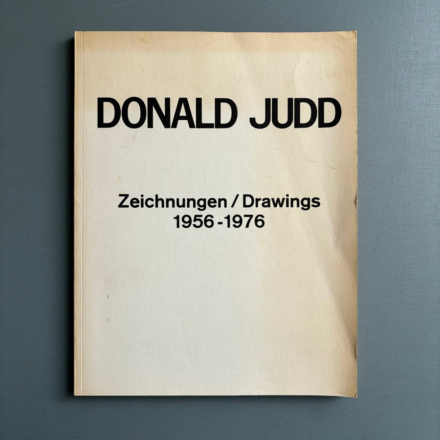 Donald Judd - Zeichnungen/Drawings 1956-1976 - Kunstmuseum Basel 1976 - Saint-Martin Bookshop