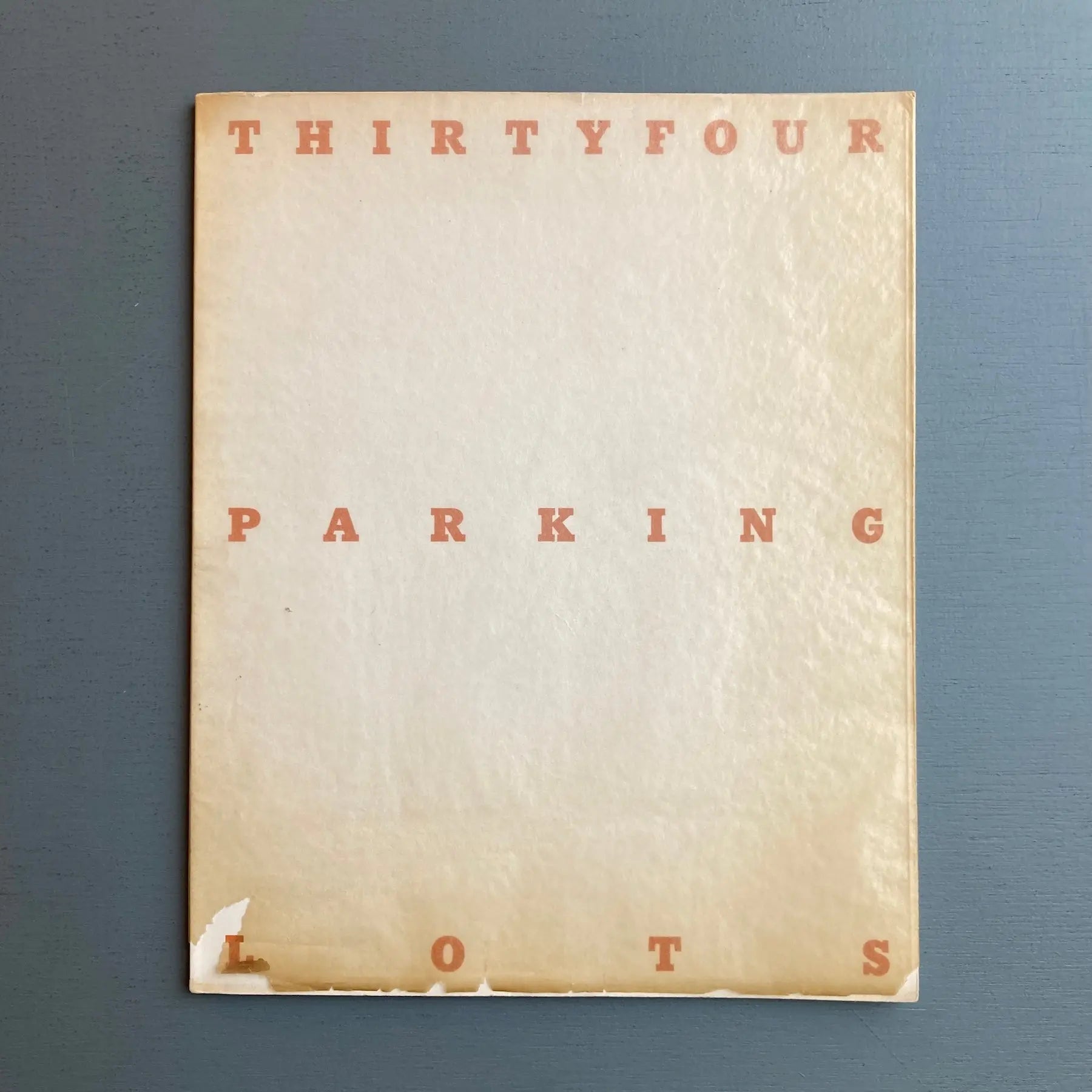 Ed Ruscha - Thirty Four Parking Lots in Los Angeles - Edward