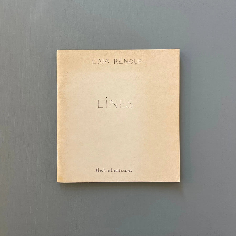 Edda Renouf - Lines - Flash Art Edizioni 1974