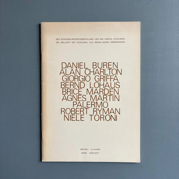 Een schilderijententoonstelling van een aantal schilders die wellicht het schilderij als mogelijkheid onderzoeken - ICC 1974