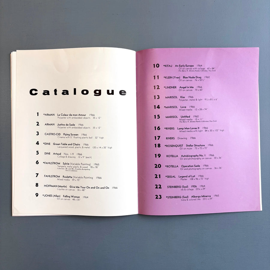 Erotic Art 1966 - Sidney Janis Gallery 1966