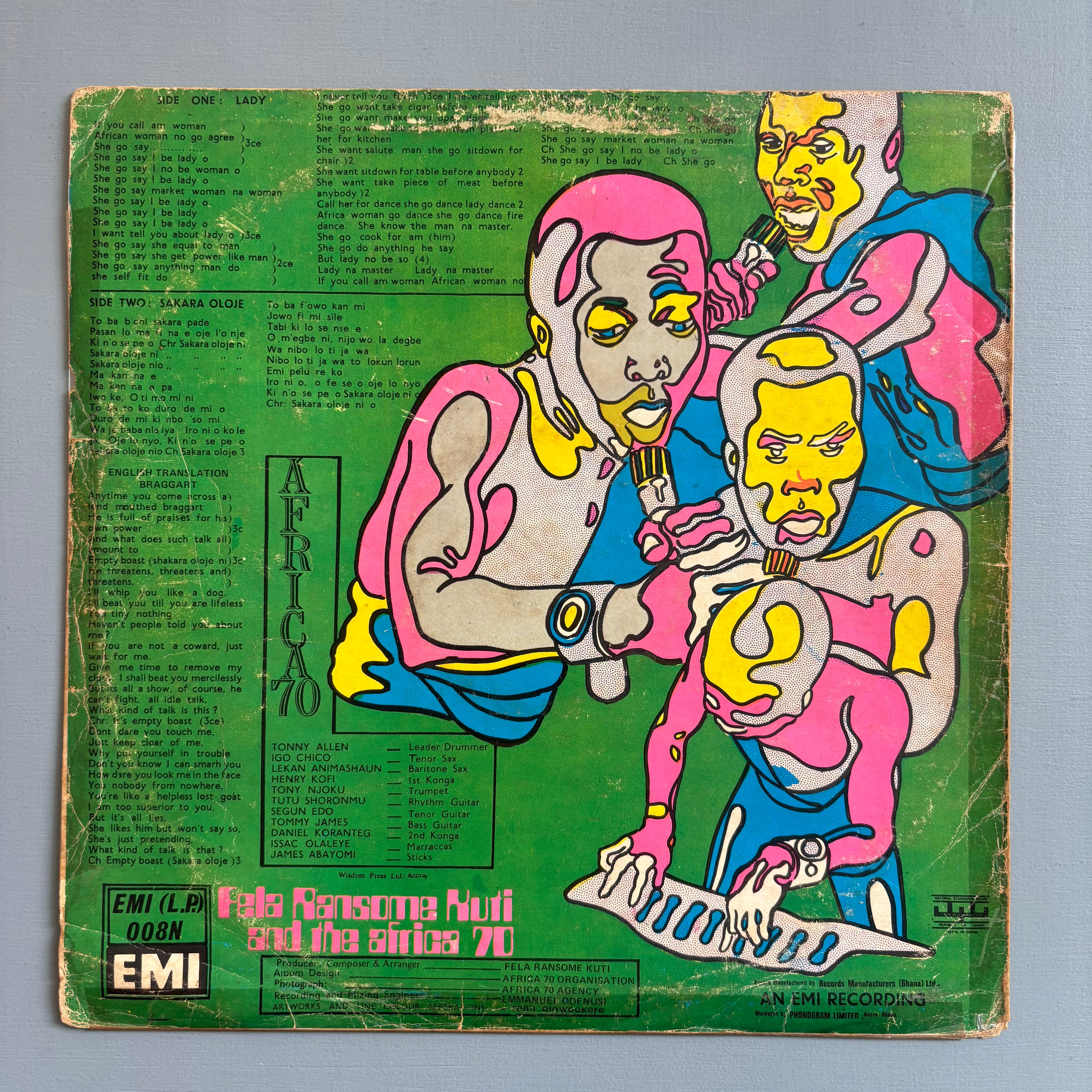Fela and the Africa 70 - Shakara GH 1973 - Saint-Martin Bookshop