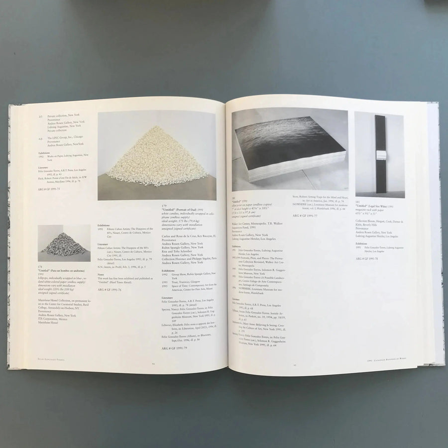 Felix Gonzalez-Torres - Catalogue raisonné - Hatje Cantz 1997 - Saint-Martin Bookshop