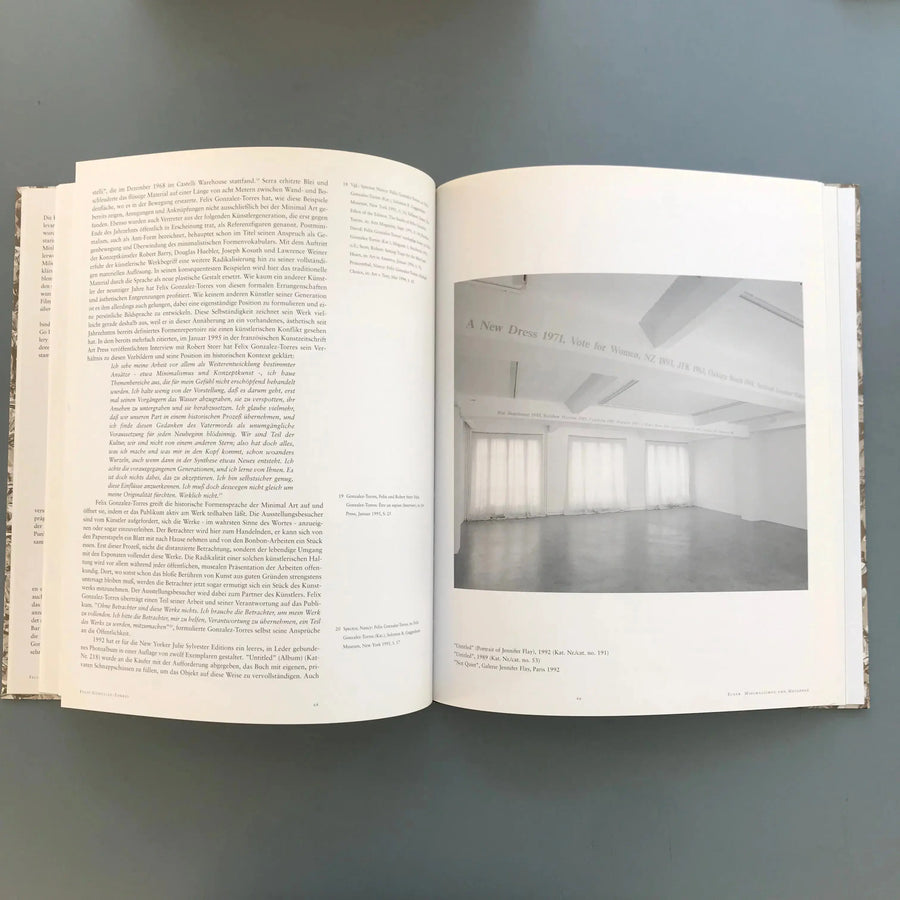 Félix González-Torres - Catalogue raisonné - Hatje Cantz 1997 - Saint-Martin Bookshop