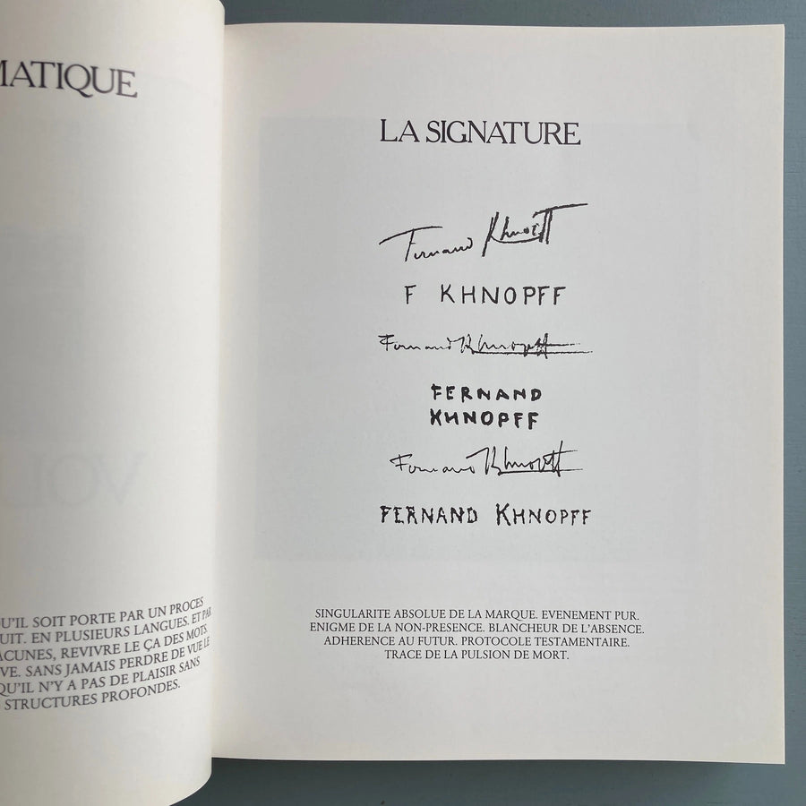 Fernand Khnopff - Catalogue de l'oeuvre - Cosmos Monographies Lebeer Hossmann 1979 - Saint-Martin Bookshop