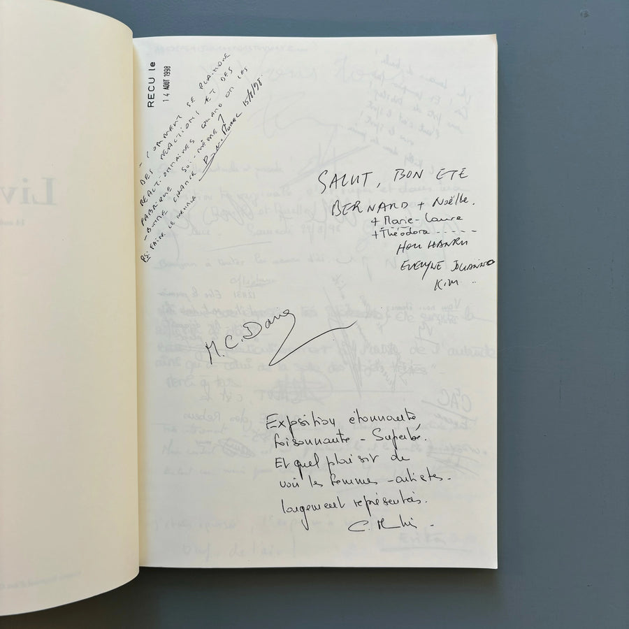 François Curlet - Fac similé du livre d'or - Edition du Crac LR 2000 - Saint-Martin Bookshop