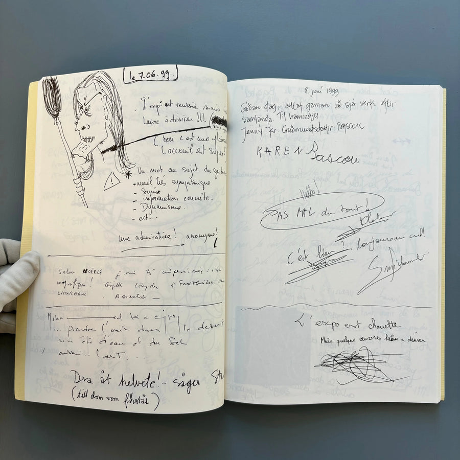 François Curlet - Fac similé du livre d'or - Edition du Crac LR 2000 - Saint-Martin Bookshop