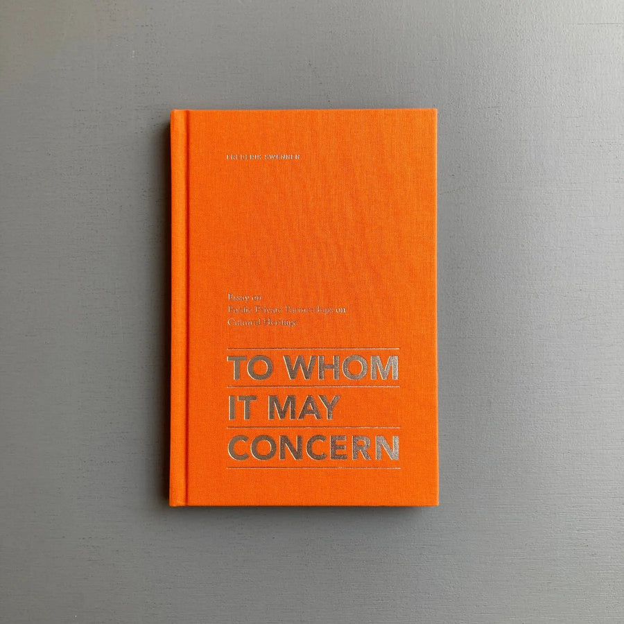 Frederik Swennen - To whom it may concern - UPA 2011 - Saint-Martin Bookshop