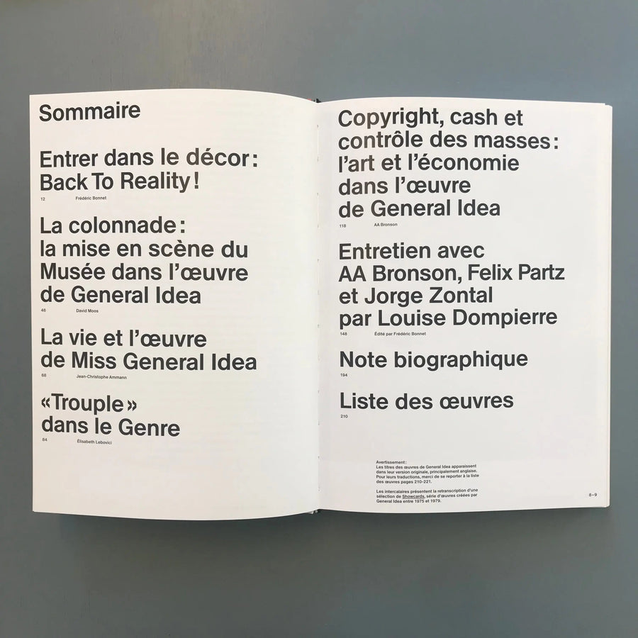 General Idea - Editions des Musées de la ville de Paris - 2011 Saint-Martin Bookshop