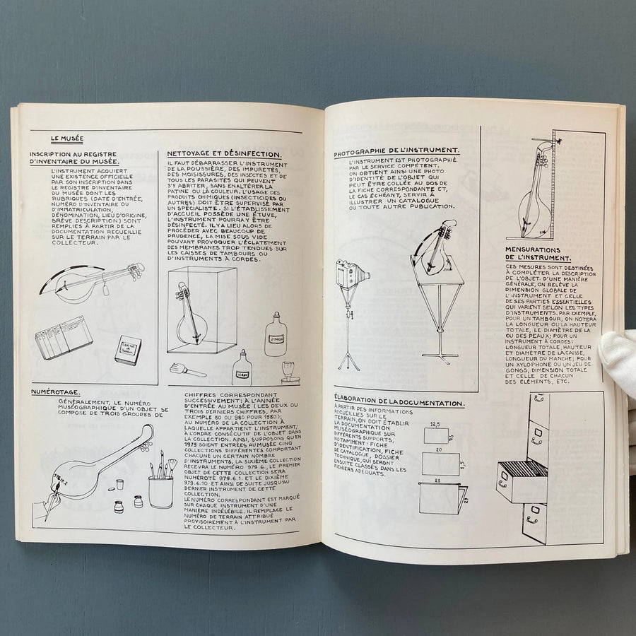 Geneviève Dournon - Guide pour la collecte des instruments de musique traditionnels - Les Presses de l'Unesco 1981 Saint-Martin Bookshop