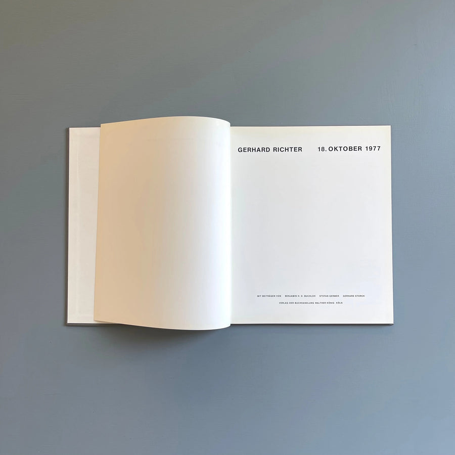 Gerhard Richter - 18. Oktober 1977 - König 1989 - Saint-Martin Bookshop