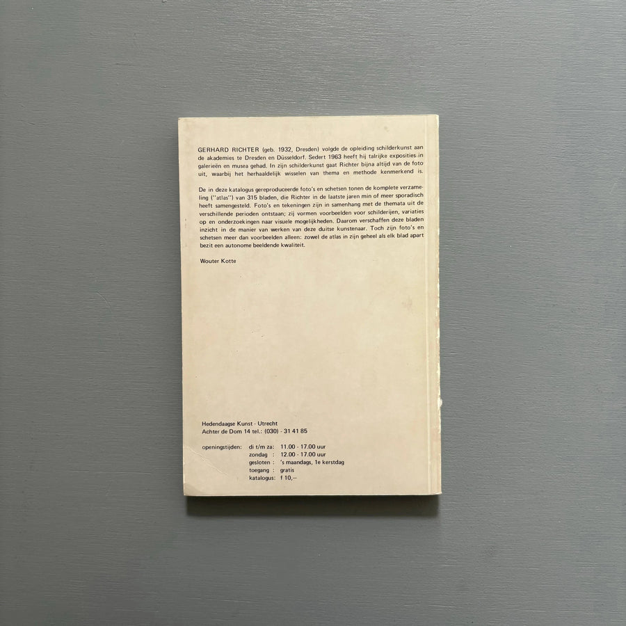 Gerhard Richter - Atlas van de foto's en schetsen - Hedendaagse Kunst-Utrecht 1972 - Saint-Martin Bookshop