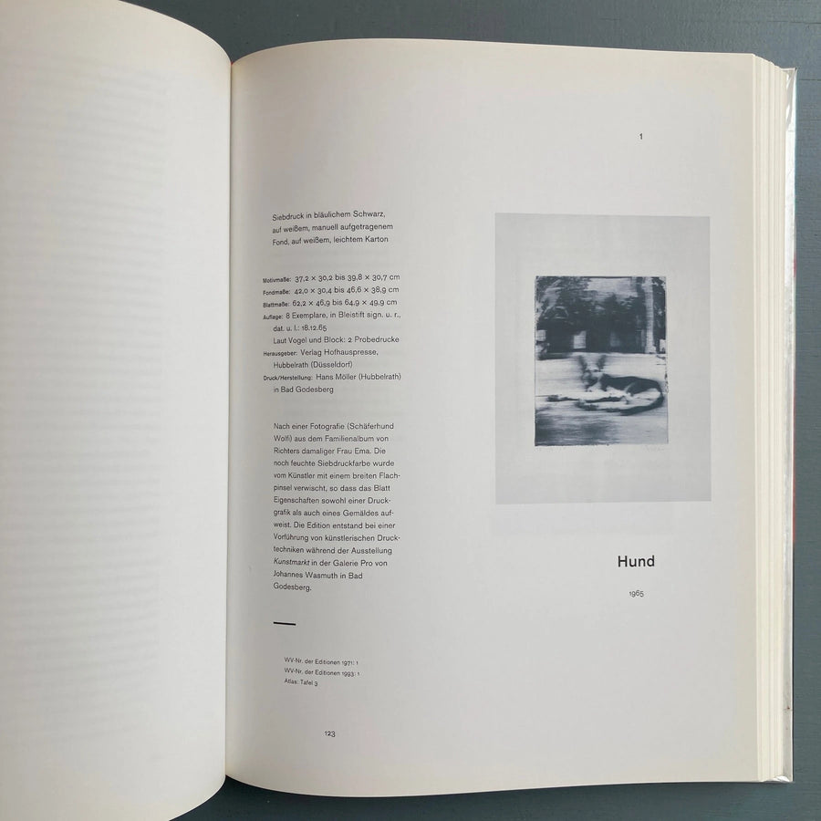 Gerhard Richter - Editionen 1965-2004 - Hatje Cantz 2004 - Saint-Martin Bookshop