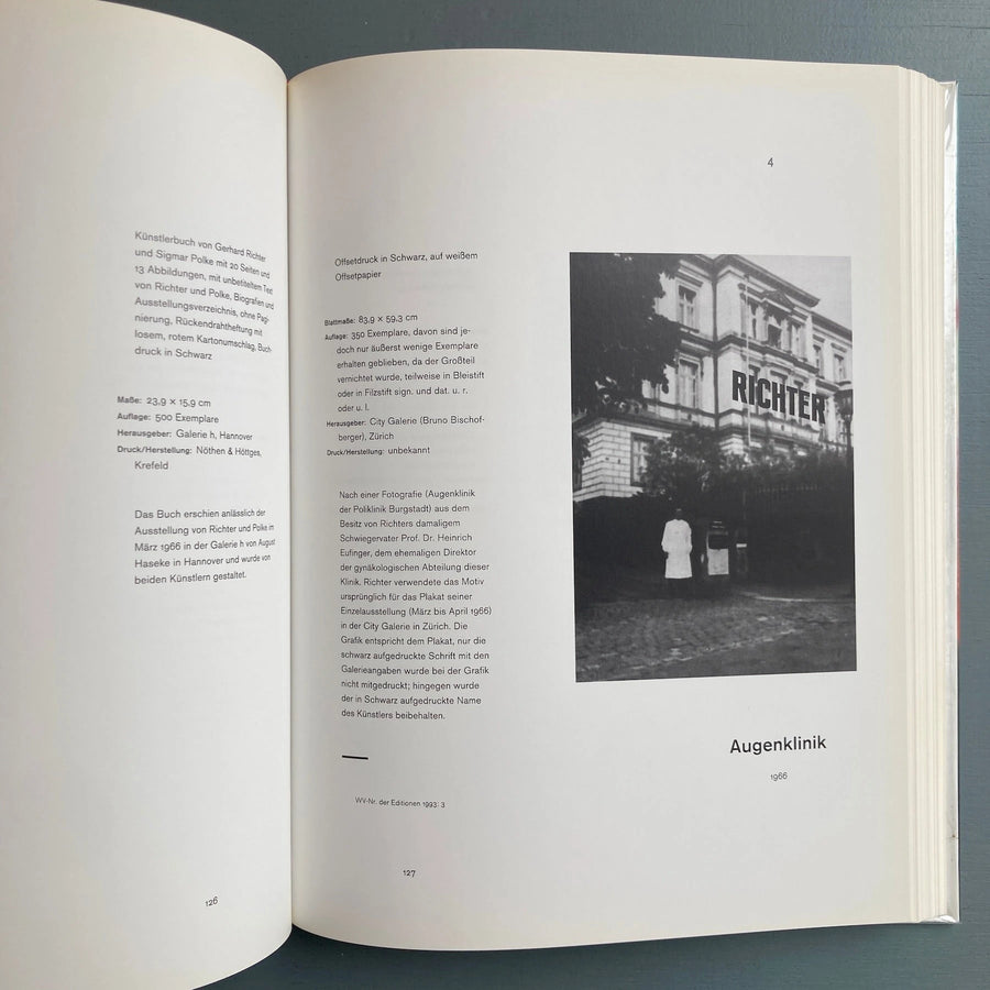 Gerhard Richter - Editionen 1965-2004 - Hatje Cantz 2004 - Saint-Martin Bookshop