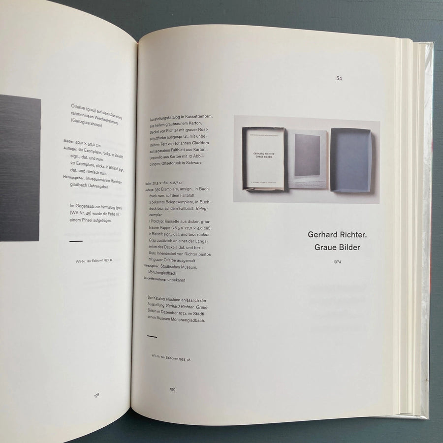 Gerhard Richter - Editionen 1965-2004 - Hatje Cantz 2004 - Saint-Martin Bookshop