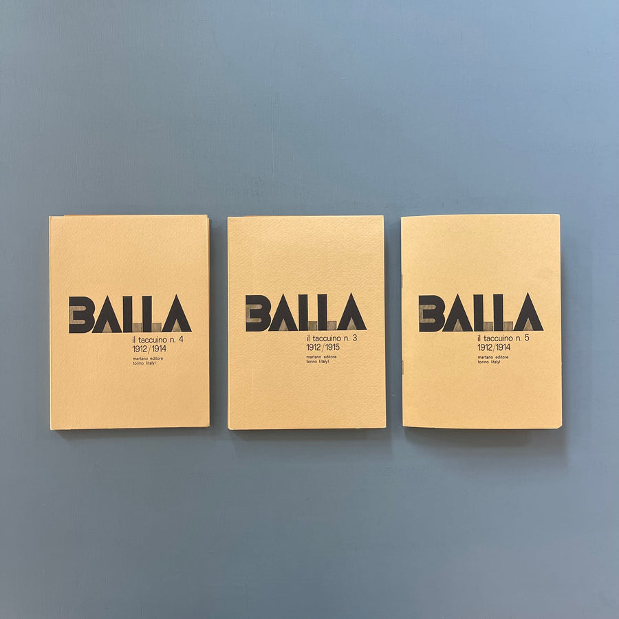 Giacomo Balla - I taccuini n. 3, 4, 5 / 1912/1915 - Galleria Martano 1982